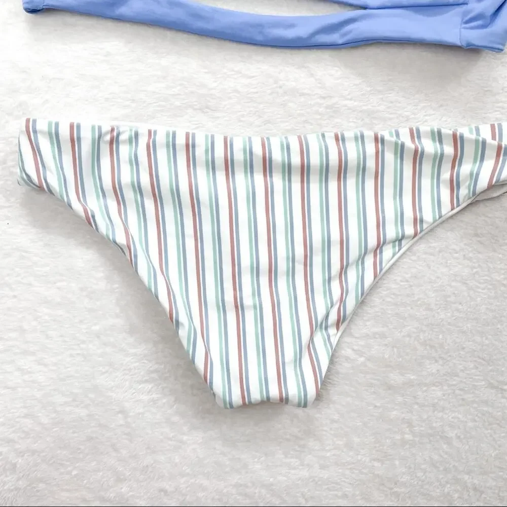 L*SPACE x‎ Becca Tilley Pastel Striped Bikini Bottoms